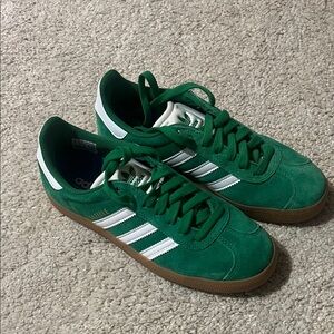 adidas Green Suede Gazelle Sneakers
